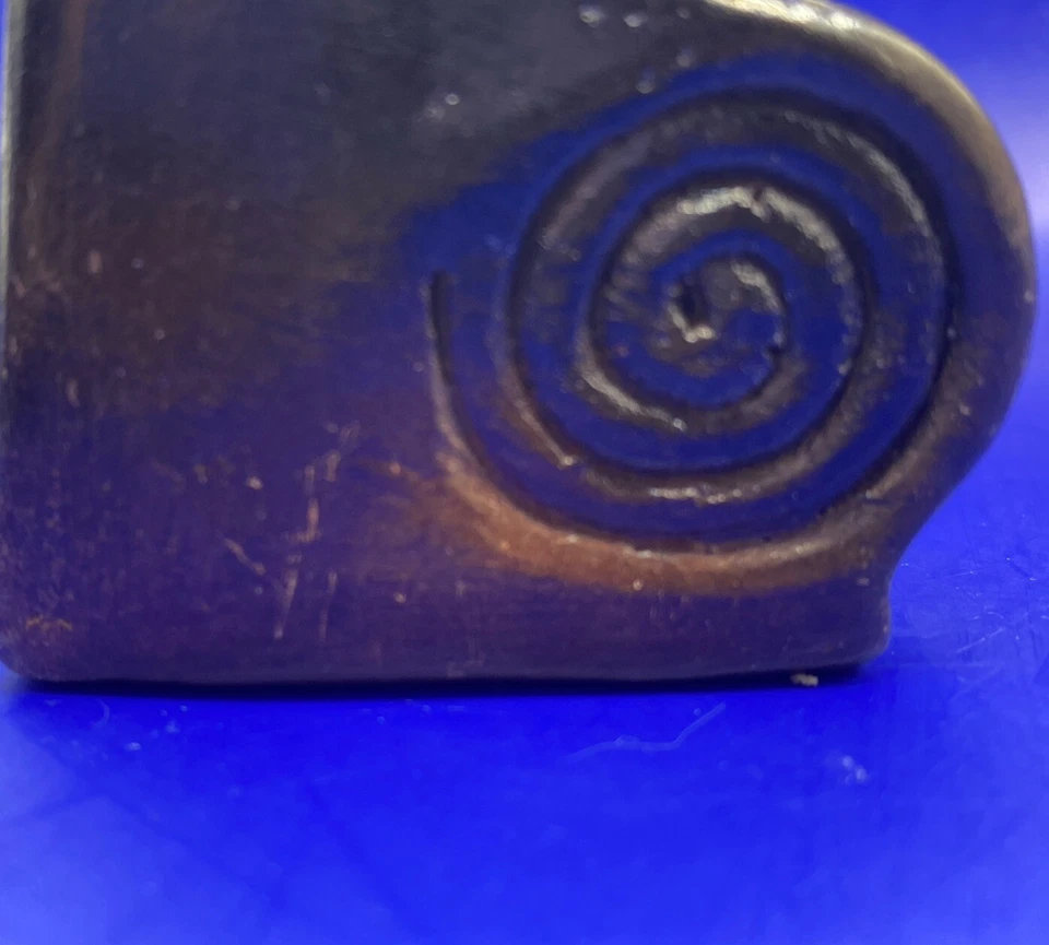 Sasak Pottery Earthenware Indonesia Photo Frame Heavy Solid, Matte Glass, Unique - Image 4 of 4