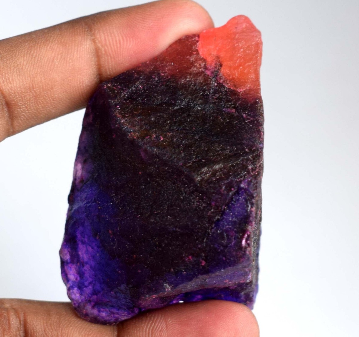 African Bi Color Sapphire Gemstone Rough Natural Certified New