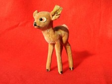 STEIFF WALT DISNEY VINTAGE RARE 1952-58 VELVET PLUSH BAMBI 7414,00 BUTTON  ID