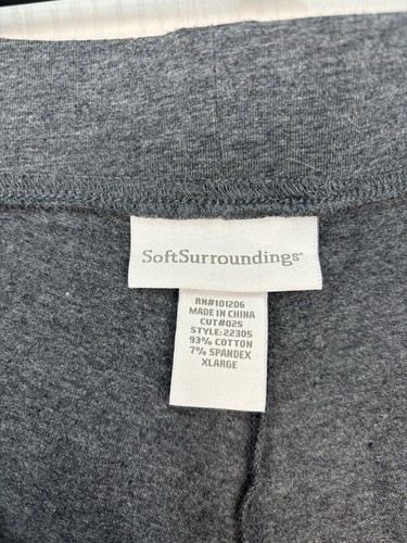Soft Surroundings Easygoing Charcoal Gray Cozy Leggings Womens Size XL - Picture 3 of 7