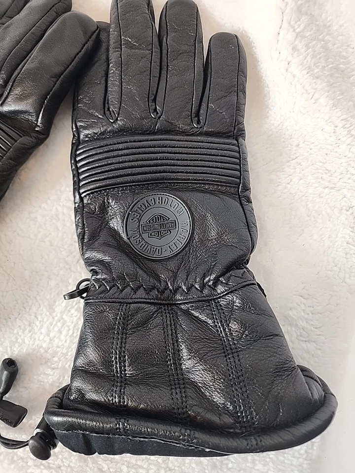 Guantes Harley Davidson HD para hombre cuero Goretex aislados motocicleta talla S Foto 2 de 4