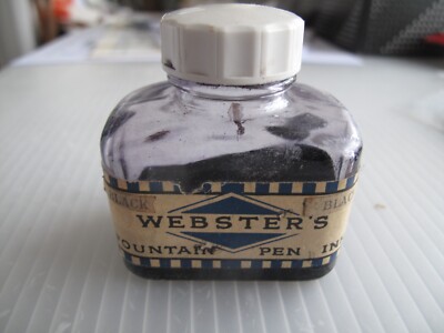 Vintage Webster's Fountain Pen Ink - black