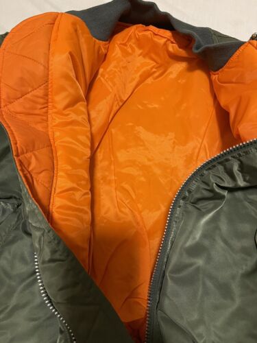 USAF MA-1 grüne Flugjacke von Greenbrier Mnfg Vintage neu Made in USA - Bild 11 von 12