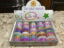 Washi Tape Set 50 Rolls Tape Decorative Masking Glitter Tape - New