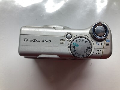 Canon PowerShot A510 3.2MP Digital Camera Silver For Parts | eBay