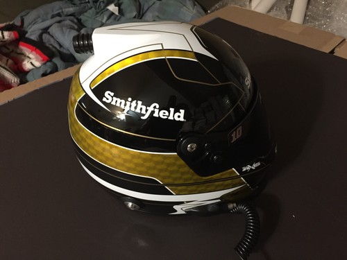 Aric Almirola Autographed Full Size Replica Smithfield Helmet - PA Witnessed - Picture 7 of 8