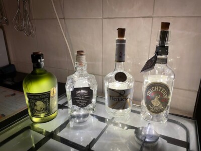 Hausbar LED Flaschenumbauten - Michters, Hennessy, Jack Daniels, Diplimatico