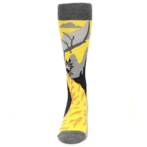 Dragons Para Hombre Crew Calcetines Talla 10-13 Respiración Fuego Novedad Fantasía Moda Nuevos - Imagen 3 de 10