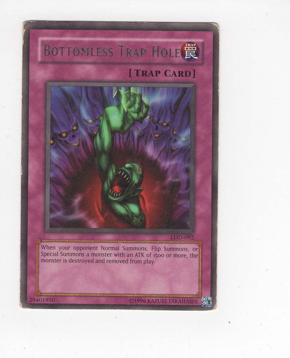 bottomless trap hole yugioh card Yu-Gi-Oh! - 2025 Mega Pack Originally released January 30 YUGIOH Yu-gi-oh. Bottomless Trap Hole