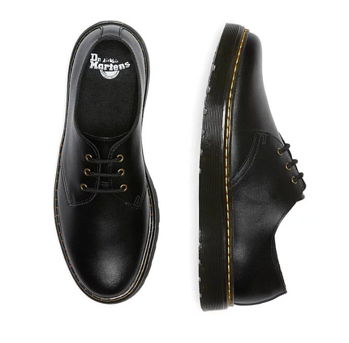 Docs Dr Martens Black Leather Zavalalo Oxfords Lace Up Shoes Mens 8 Womens 9 Dr. Martens Zavala Lo Oxford Black Leather | Mercari main image 3