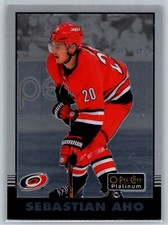 2020-21 O-Pee-Chee Platinum #R-17 Sebastian Aho Retro Carolina Hurricanes