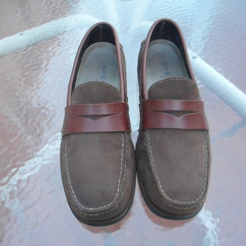 Sperry Top Sider Penny Loafers 2 Tone 