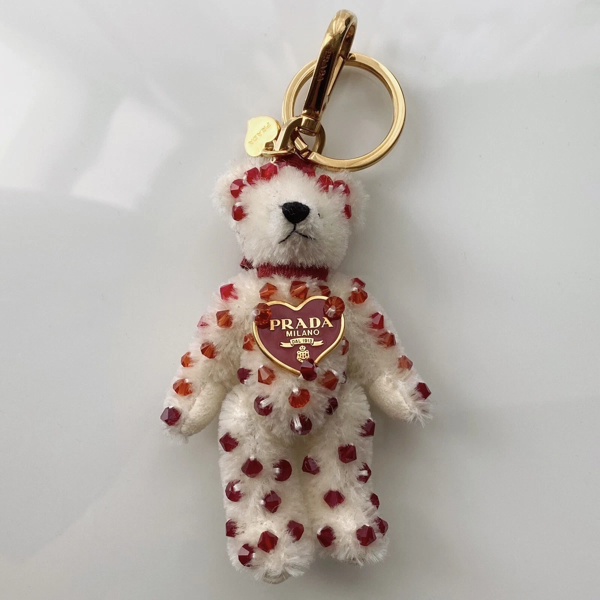 Prada keychain heart store