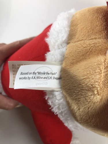 Disney Dan Dee Winnie The Pooh Christmas Santa Hat Hunny 12” Plush Stuffed Toy - Picture 8 of 12