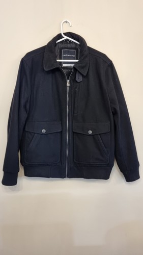 Mens Red Herring Black Bomber Jacket X Large - Picture 2 of 11