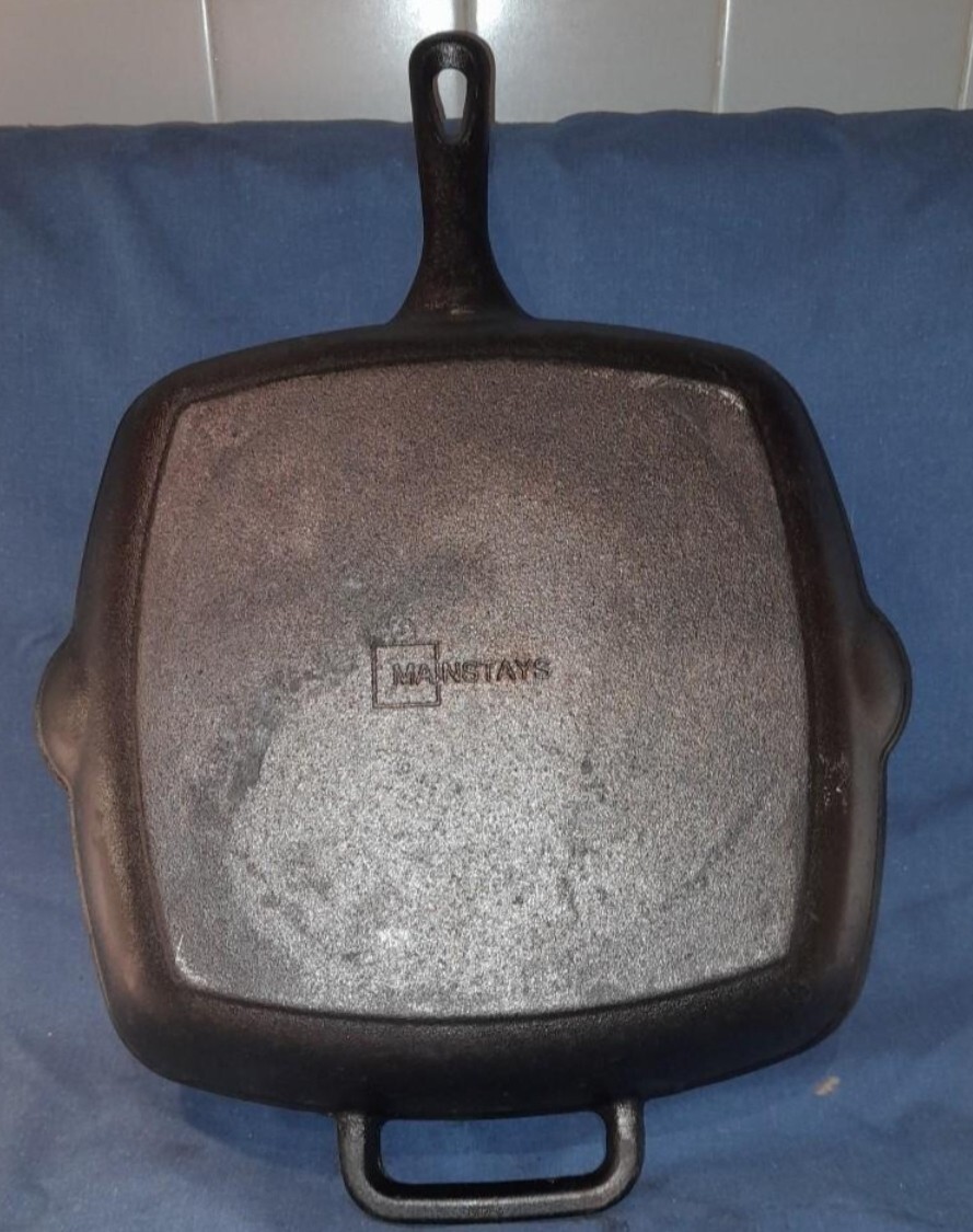 Mainstays Cast Iron Griddle Skillet Frying Camping Cookware eBay