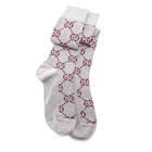 Chaussettes femme Gucci Supreme métallisé clair gris brillant en coton taille 9 M (20 22)