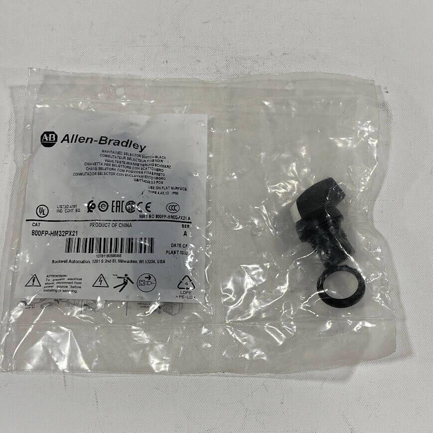 Allen Bradley 800FP-HM32PX21  22mm Selector Switch 3 Position Standard Knob