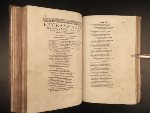 1549 Froben Greek Anthology 1ed Brodeau Greece Philosophy Planudean Palatine - Picture 19 of 24