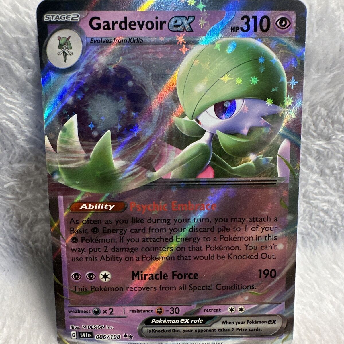 Gardevoir ex 086/198 scarlet N violet, Hobbies & Toys, Toys