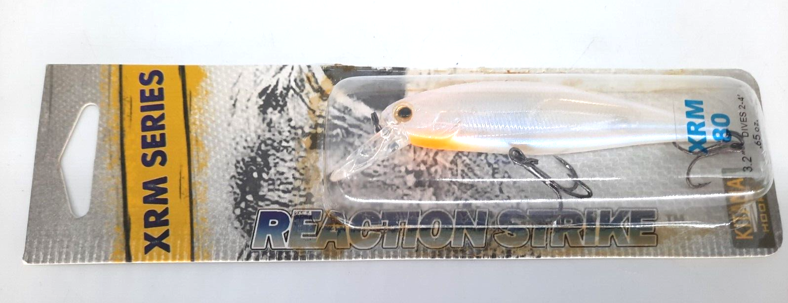 Reaction Strike XRM80 Ghost French Pearl 3.2", .65 oz Diving Fishing