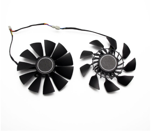Pair Fans Cooler Fan For ASUS R9 290 290X 290-DC2-4GD5 290X-DC2-4GD5 - Picture 6 of 12
