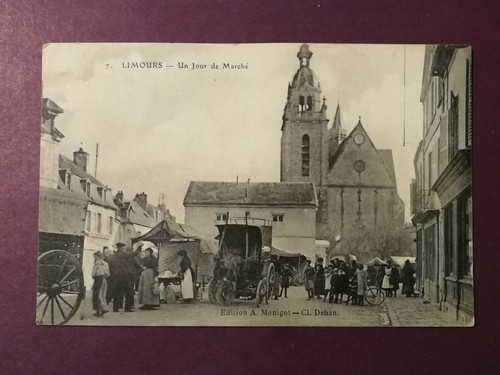 CPA 91 LIMOURS - Un Jour de Marché - Bild 1 von 2
