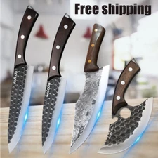 4pcs Multipurpose Kitchen Chef's Knife Boning Knife Meat Cleaver Stainless Steel