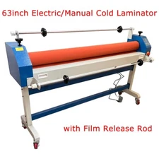 PreAsion 63inch Electric/Manual Cold Laminating Machine with Film Release Rod US