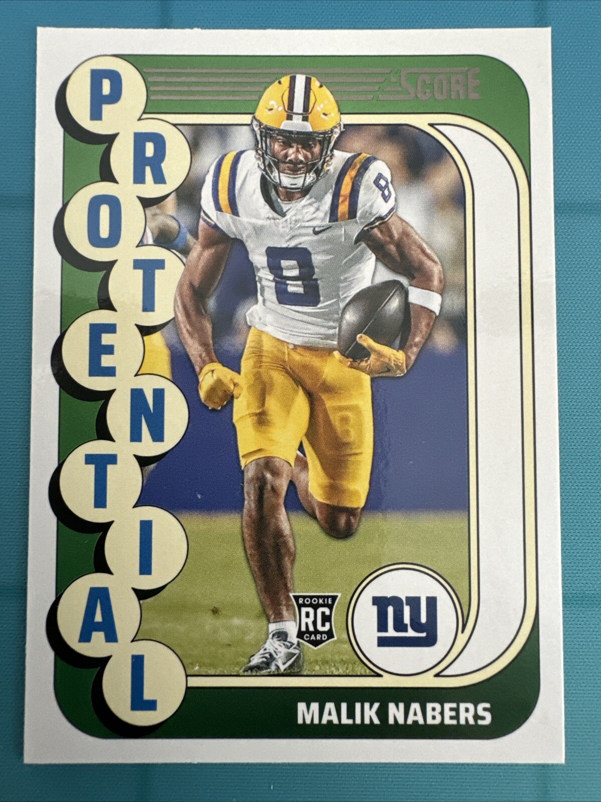 Malik Nabers 2024 Score Football Protential #4 New York Giants