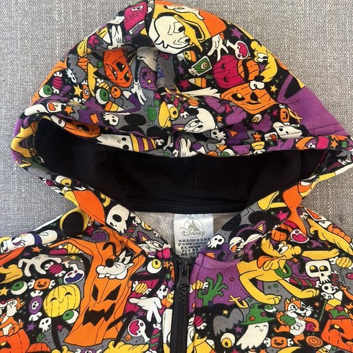 Disney Parks Youth Halloween Mickey and Friends Full Zip Hoodie Size XS (4) - Picture 2 of 11
