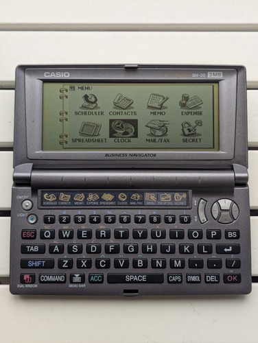 Casio BN 20 Business Navigator PDA Calculator Pocket Computer Retro Vintage BN20 - 第 1/20 張圖片