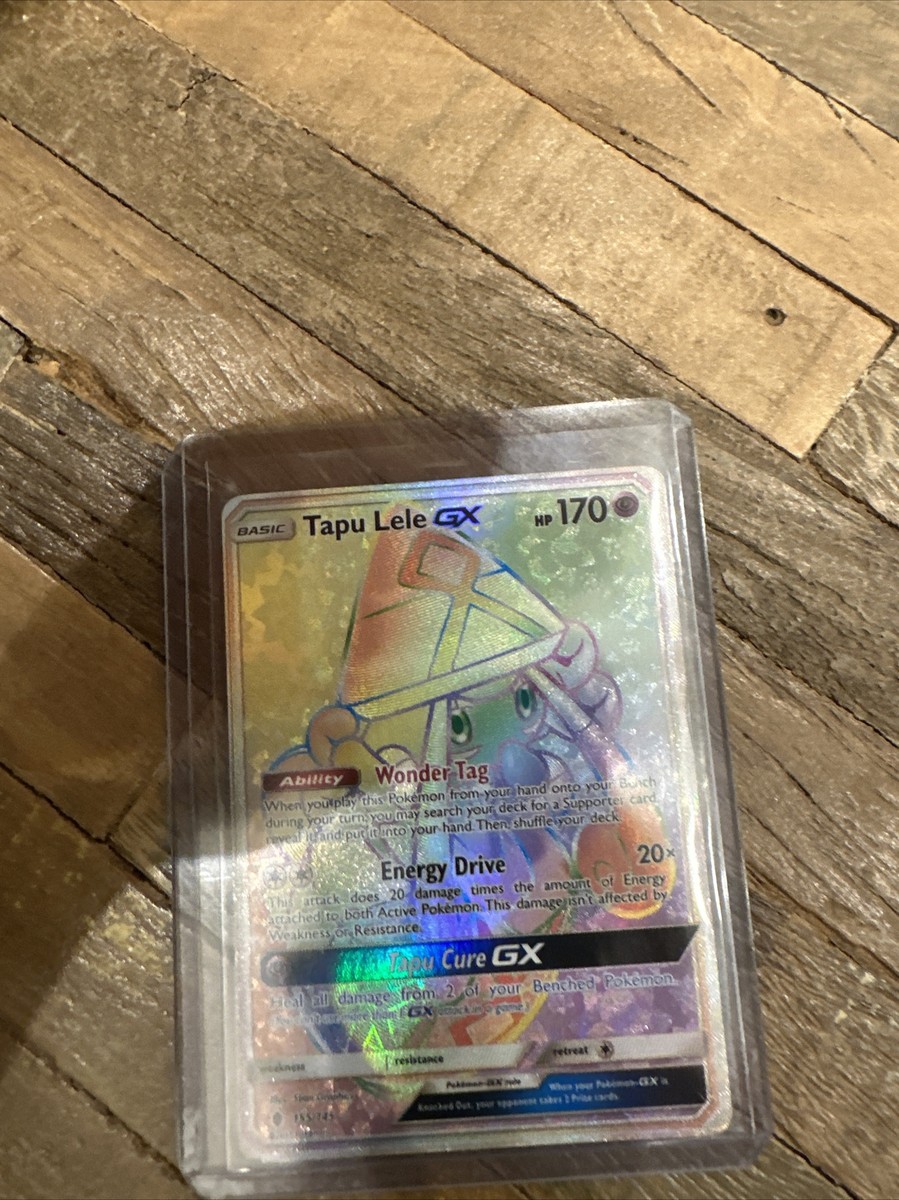 Tapu Lele GX Rainbow Rare Hyper Rare 155/145 Guardians Rising NM/M