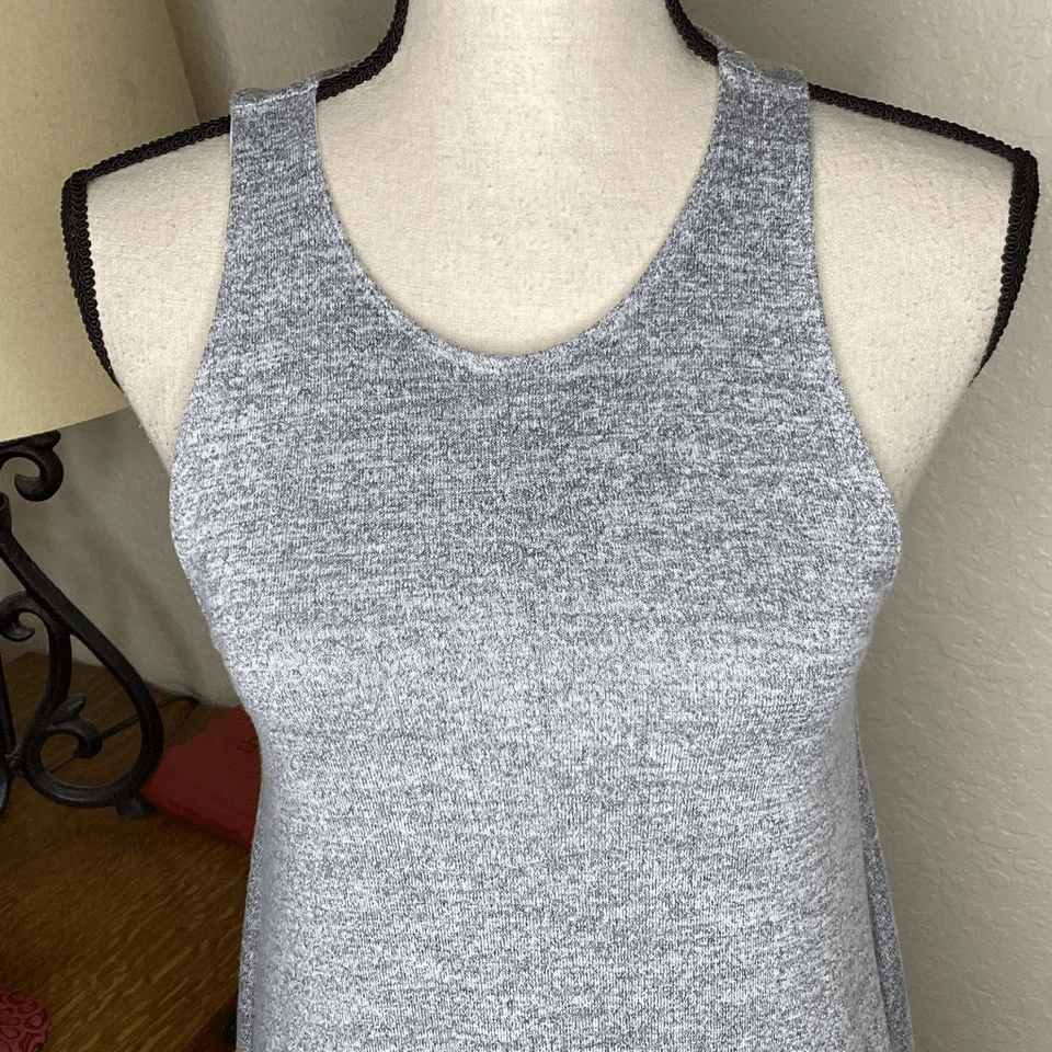 Vestido Aritzia Wilfred Free Rosa Gris Tejido Línea A Columpio Talla S, Playa, Vacaciones Foto 4 de 4