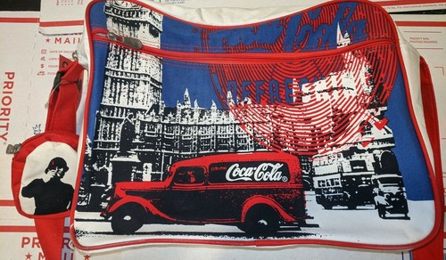 Coca - Cola Coke Collectibles London Calling Union Jack Messenger Bag NWT RARE ! - Picture 2 of 12