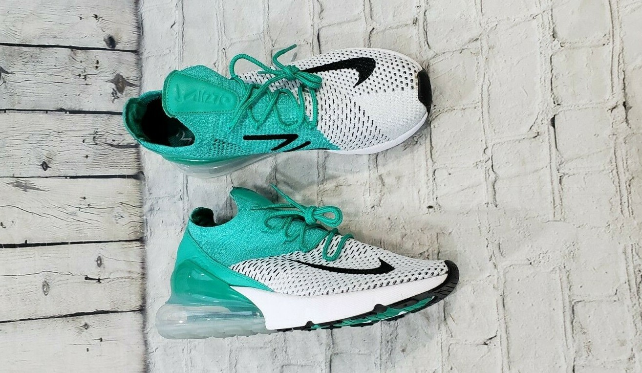 NEW NIKE Air Max 270 Flyknit Green WOMEN'S SIZE 9.5 Cleat Emerald (AH6803 300) NEW NIKE Air Max Max Max 270 Flyknit Green WOMEN'S SIZE 9.5 Cleat Emerald (AH6803 300) 965b9d