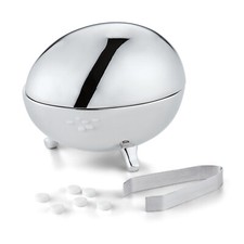 Philippi - Süßstoffspender 'JACKIE' in Eierform mit Zange in Geschenkbox