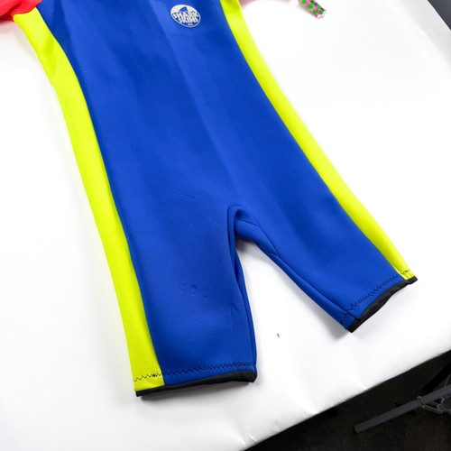 Vintage Shark Skins USA Wetsuit Surfing Tampa Florida Blue Yellow XL Kids NWT - Picture 8 of 11