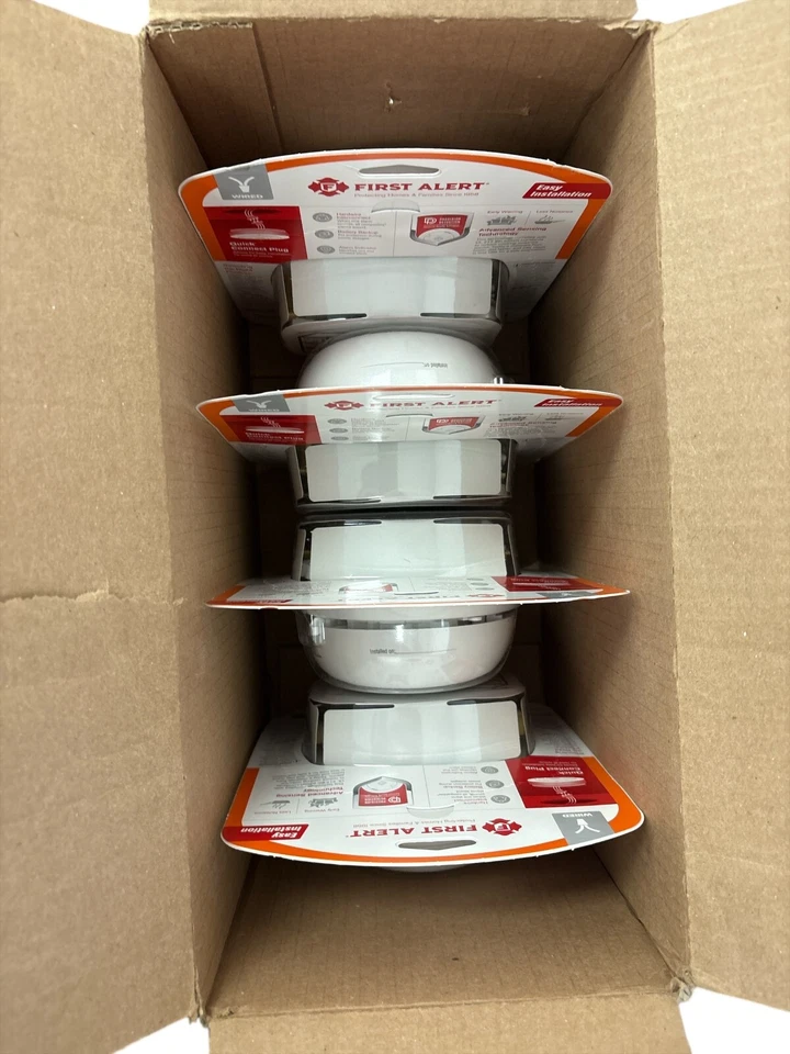 LOTE de 4 cables de repuesto de alarma de humo de primera alerta Foto 2 de 3