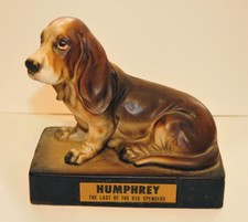 Humphrey The Last Of The Big Spenders Basset Hound Statue Figurine 6" Bank dog