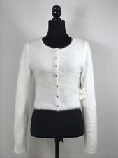 Forever 21 Cardigan Sweater Top Cream Size L