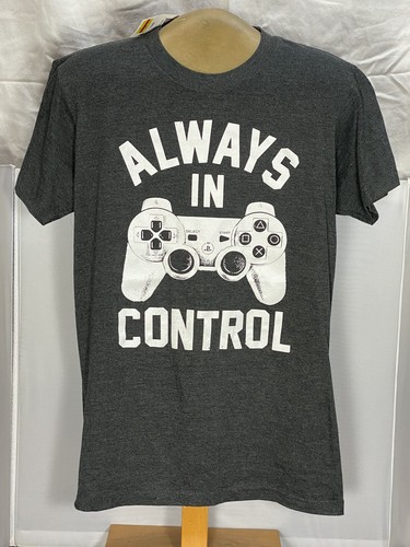 RIPPLE JUNCTION PLAYSTATION 3 DUALSHOCK ALWAYS IN CONTROL HEATHER GREY TEE für Erwachsene - Bild 2 von 3