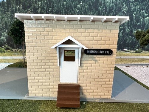 O Scale Thurmond West Virginia Town Hall KIT - Picture 2 of 6