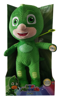 Simba 109402076 PJ Masks Plüsch Gecko mit Licht- und Soundfunktion grün 35 cm