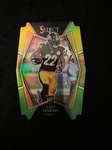 2021 Select Premium Level Die Cut Prizm Najee Harris Yellow/Green Rookie #153🏈