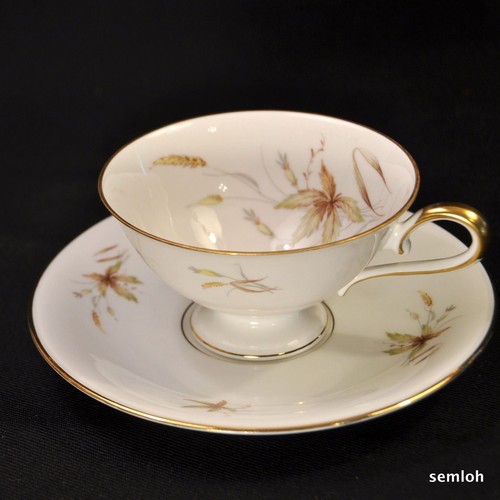 Bavaria Edelstein Set of 3 Cups & Saucers + Extra Saucer Aurora Gold 1929-1972 - Picture 2 of 12