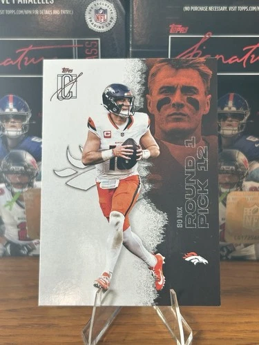 2025 Topps Bo Nix Shop for 2025 Topps Signature Class Football Chrome Autographs on eBay (Raw)