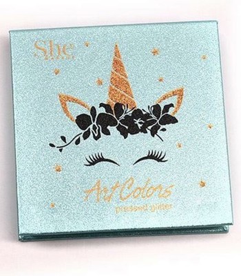 S.he Makeup Art Colors 9-Color Pressed Glitter mini Palette