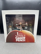 SEALED DISNEY TIM BURTON JAMES AND THE GIANT PEACH 7 FIGURE SET JUN PLANNING NIB