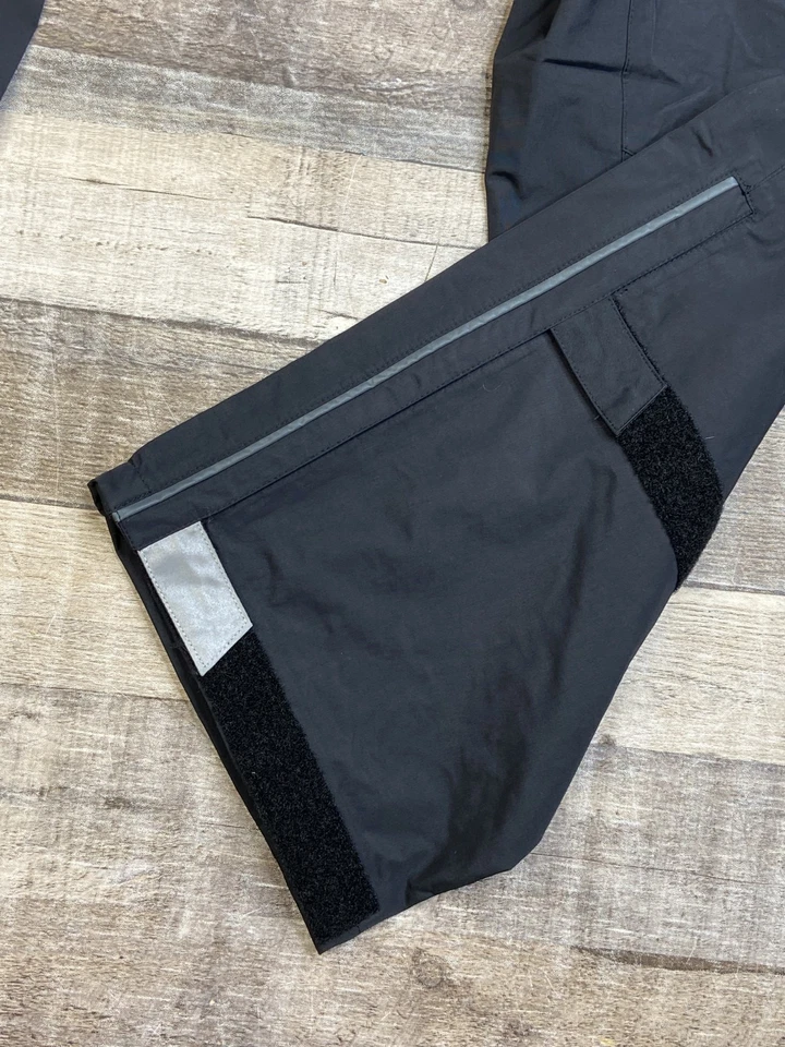 Pantalones de ciclismo de lluvia Bontrager talla L para hombre negros cortavientos reflectantes de nailon campamento Foto 3 de 4